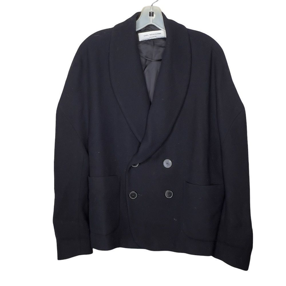 Zara Woman Studio Black Coat‎